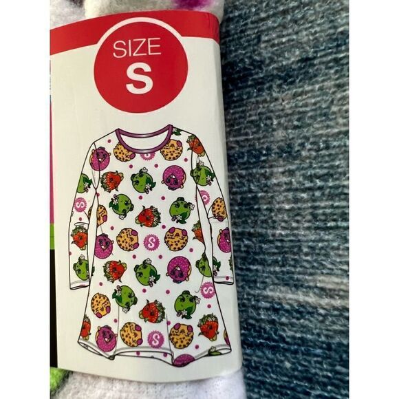 NEW! Moose Shopkins Girls Microfleece Nightgown Small - Picture 3 of 5